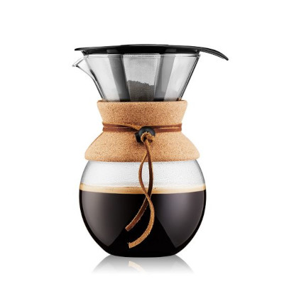 a chemex jug used for pour over coffee